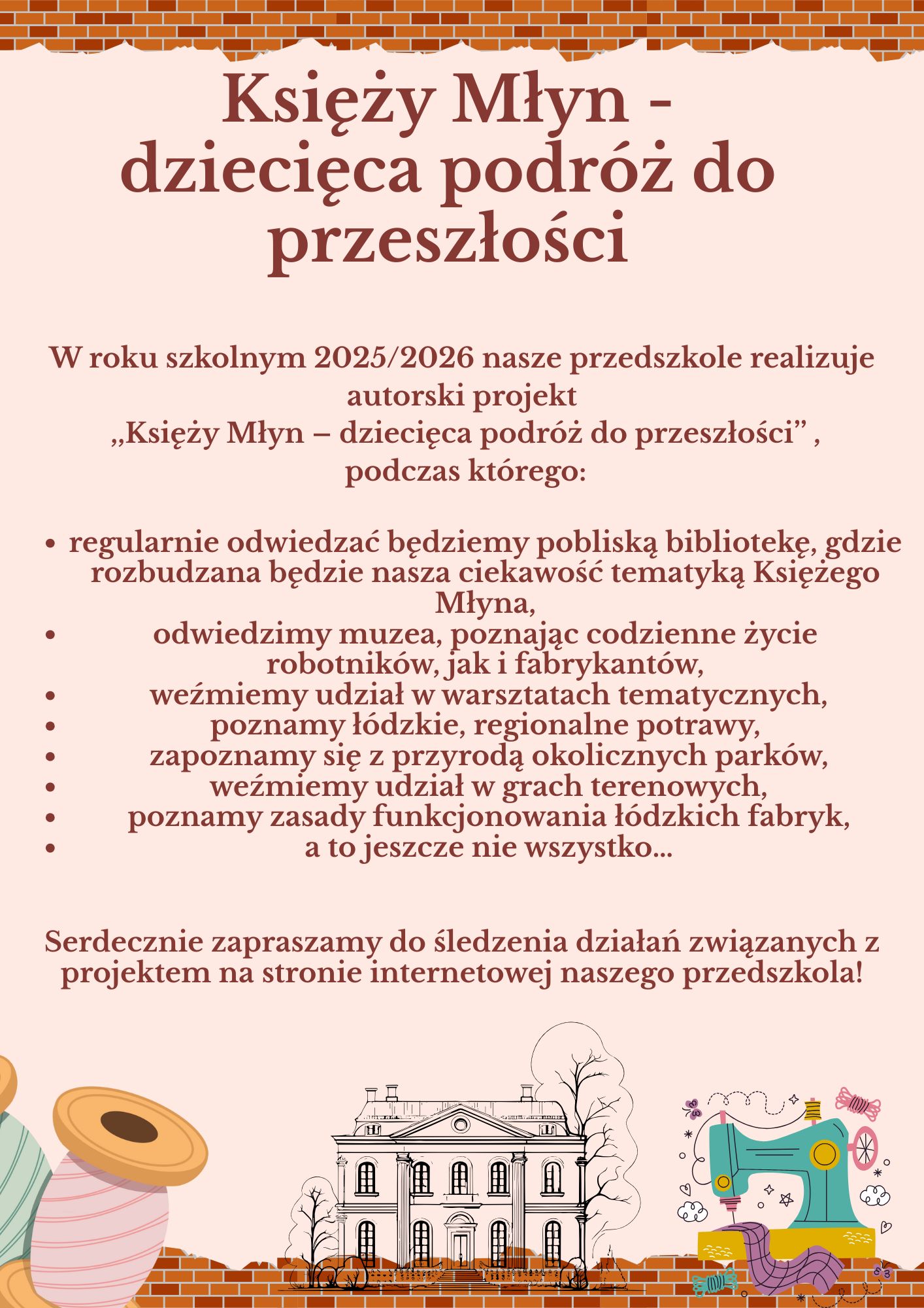 Plakat z krótkimi informacjami o projekcie
