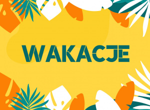 Napis wakacje