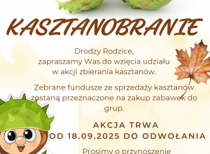 Plakat akcji Kasztanobranie
