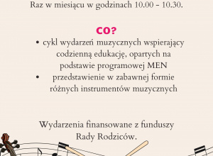 Plakat ze skrótem informacji o wydarzeniu