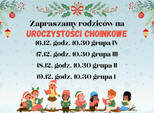 Plakat z terminami uroczystości