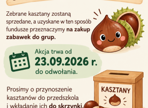 Plakat z informacjami o akcji